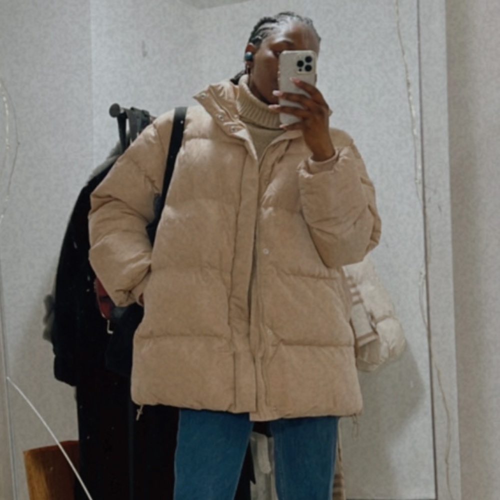 Oversized Zip Through Padded Jacket Nasty Gal Collection size 0